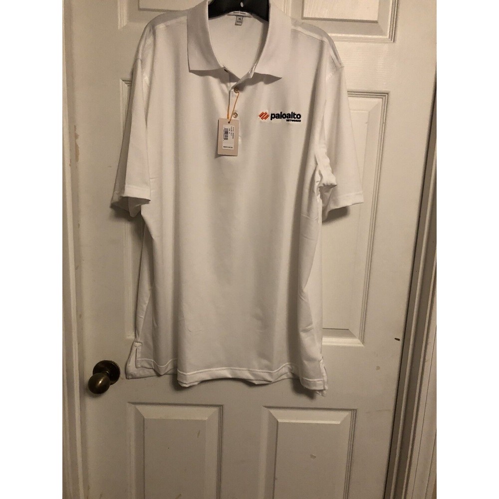 Peter Millar Summer Comfort Polo Short Sleeve Shirt Men's White Size XL NWT